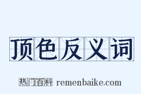 顶色反义词是什么意思的图片